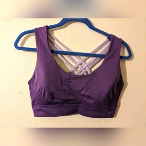 EUC Women's Sports Bra Marika Sport Size XL Multi Purple strap detail
